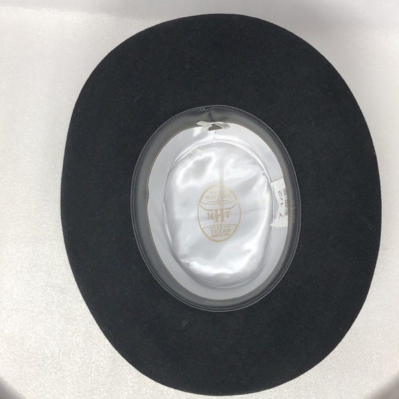 Master Hatters Of Texas Western Cowboy Hat In Black Quality Beaver Blend Felt - Picture 7 of 16